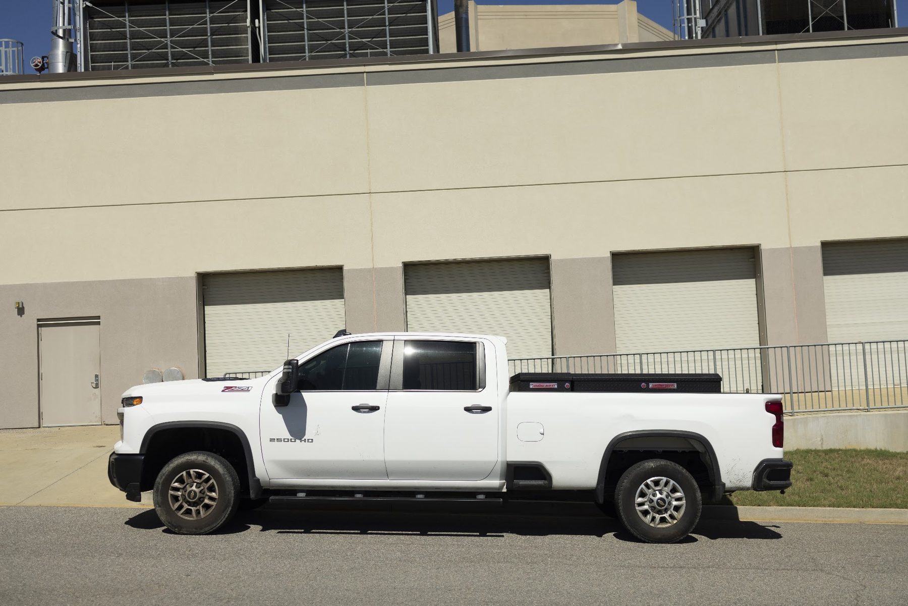 Augusta Chiller Service truck at a commercial job site