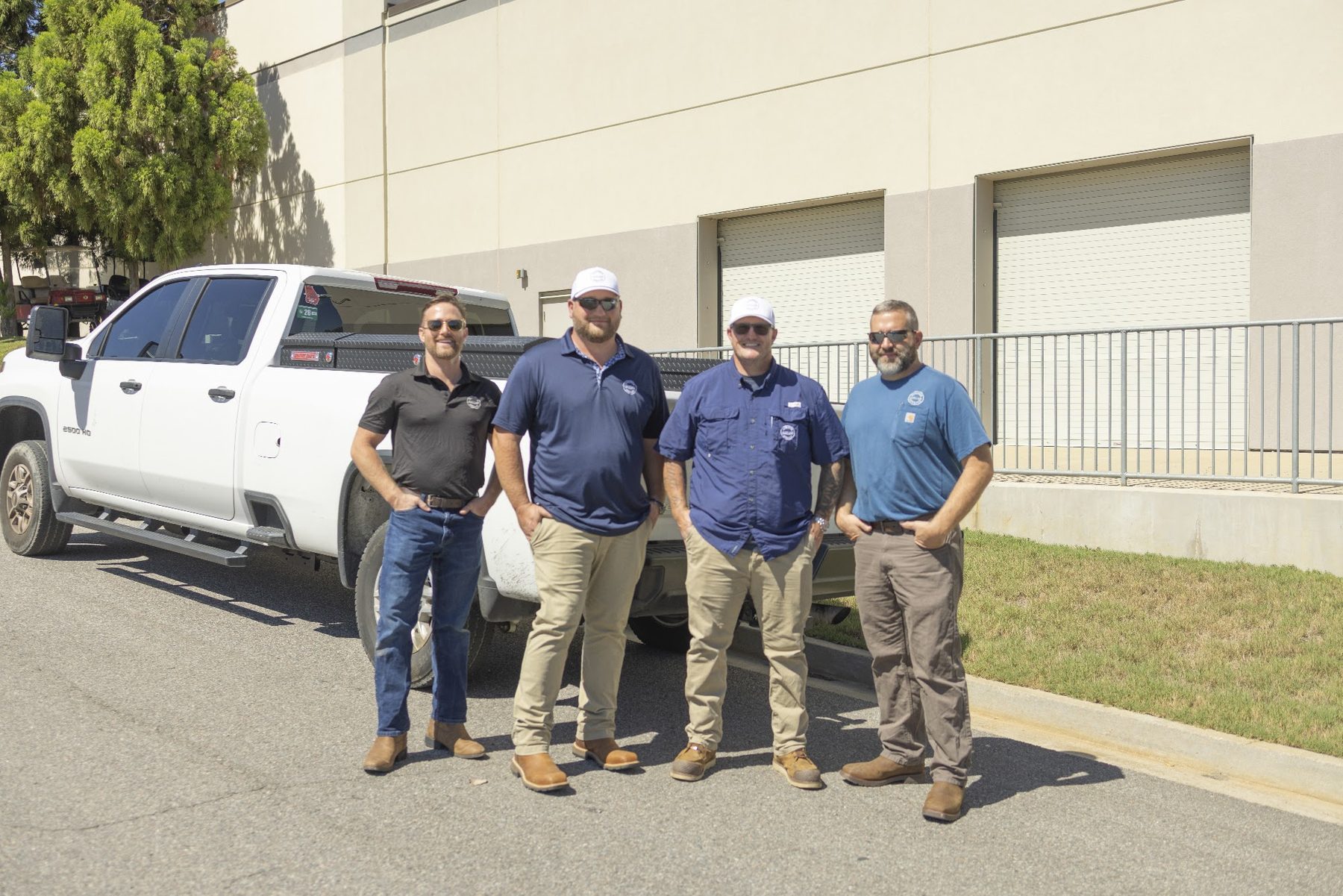 The Augusta Chiller Service team beside a service truck